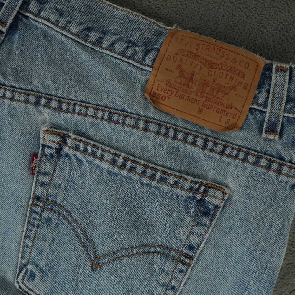 VTG Levi's 550 Jeans Women 22 S Light Wash Blue Relaxed Tapered High Rise
